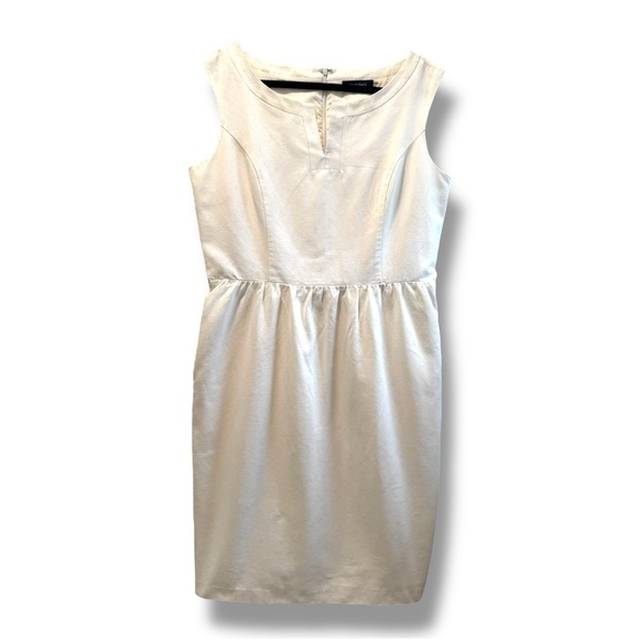 ELLEN TRACY Elegant Sleeveless Cotton Dress with pockets 14 - Picture 2 of 7